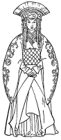 A coloring page of star wars